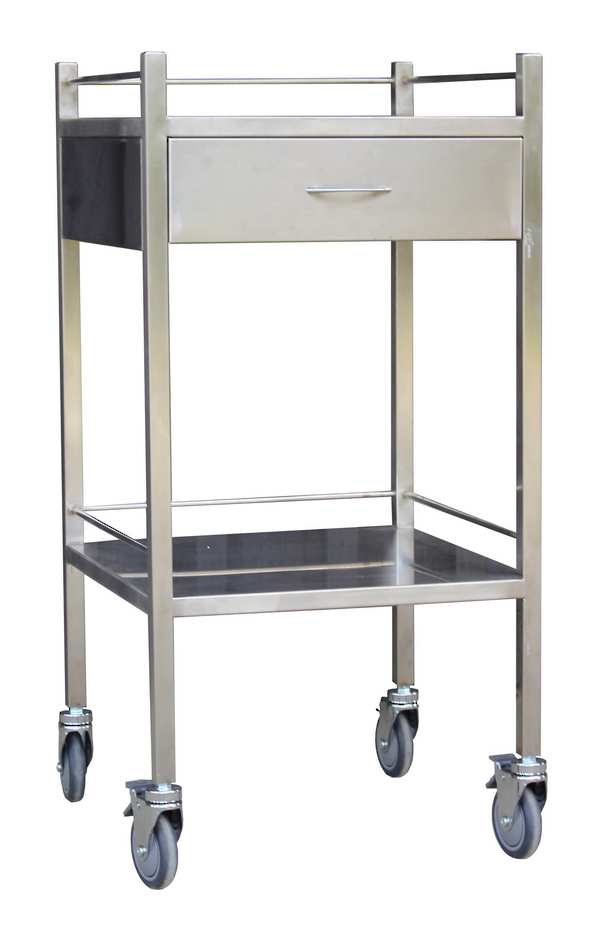 Stainless Steel 1 Drawer Trolley image 0
